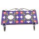 Navy Blue White Flower Tiles Hooks